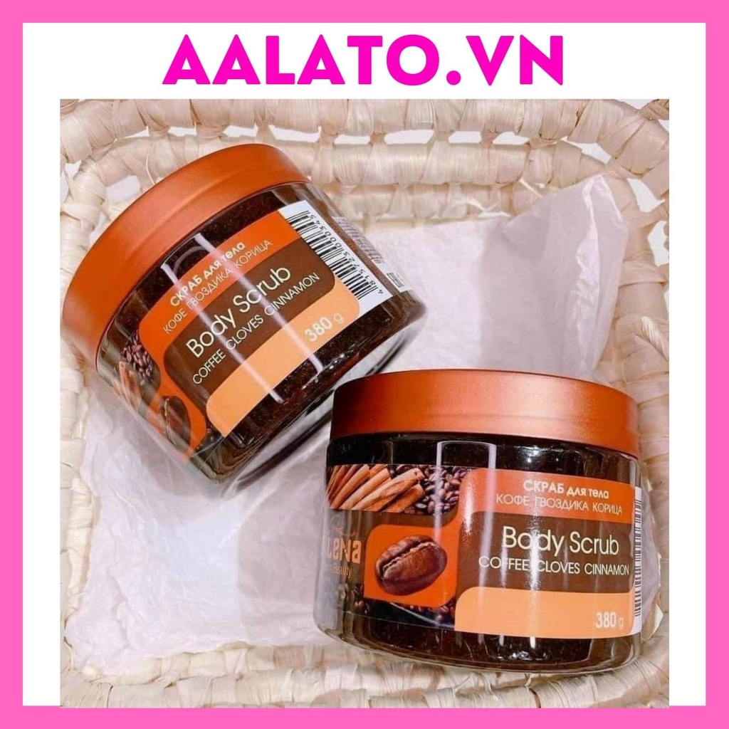 Tẩy da chết body quế hồi Nga hãng Bilena mẫu mới 380g