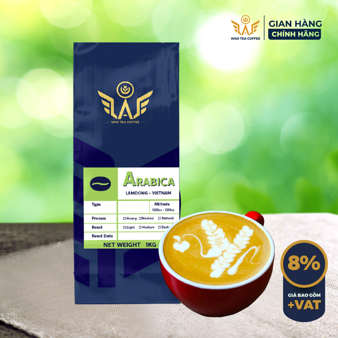 Cà phê hạt arabica wao pha cà phê ý cao cấp