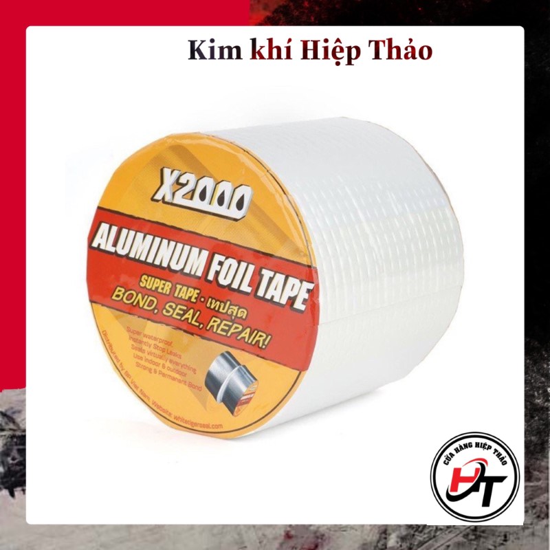 Băng keo chống thấm x2000 Nhật Bản siêu dính chống thấm nước dột dán tường dán mái tôn kích thước 5x5 và 5x10m BKCTFL
