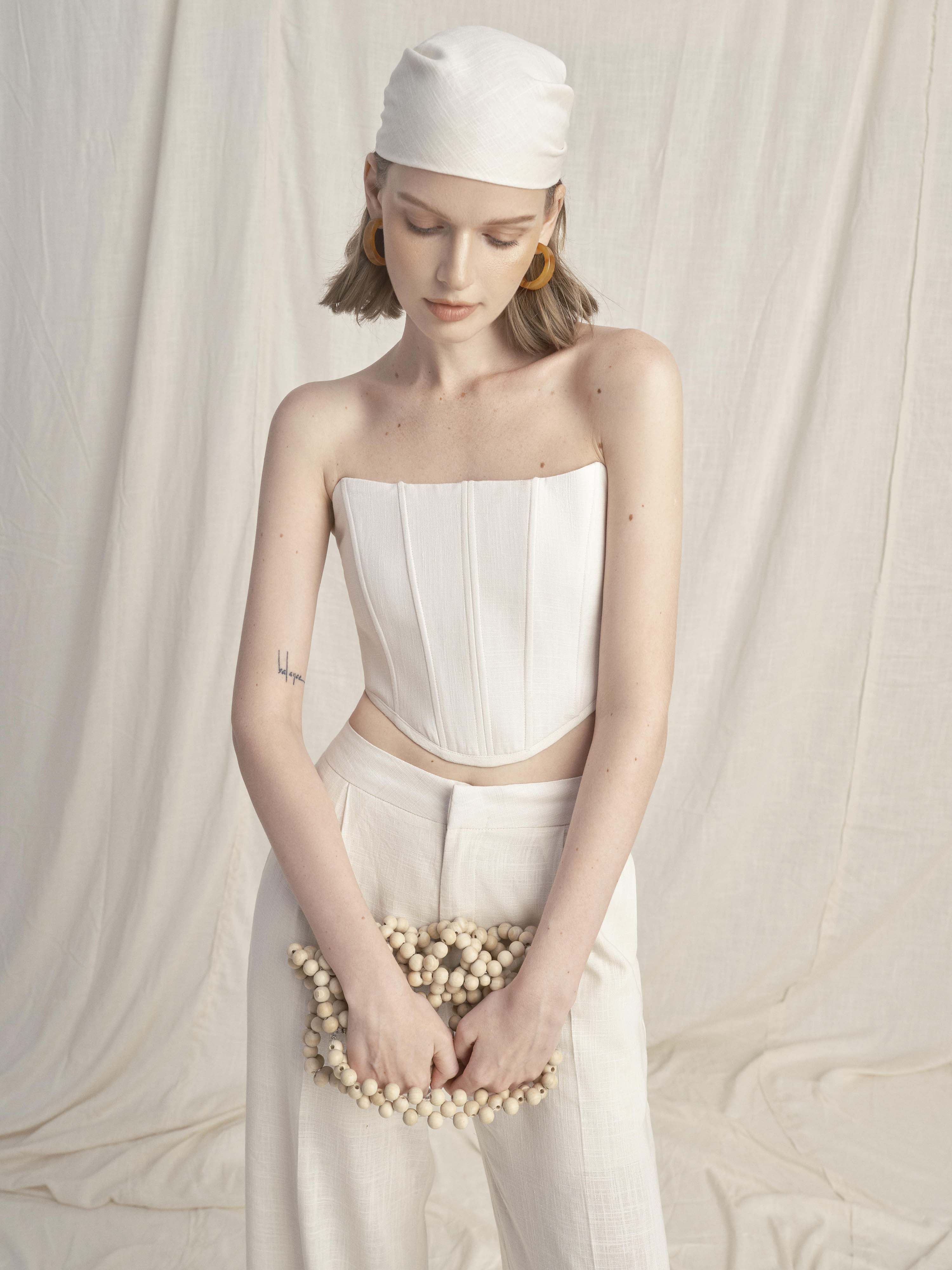 Season studios | set áo lily corset và quần ống rộng lily.