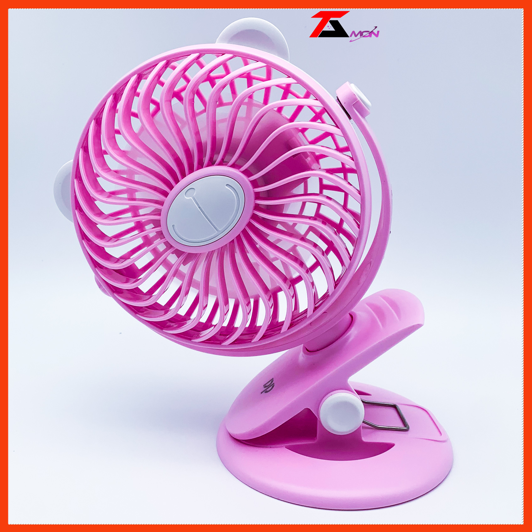 Quạt kẹp - xoay 360 độ - quạt sạc quạt văn phòng - quạt tích điện - Quạt mini xe hơi