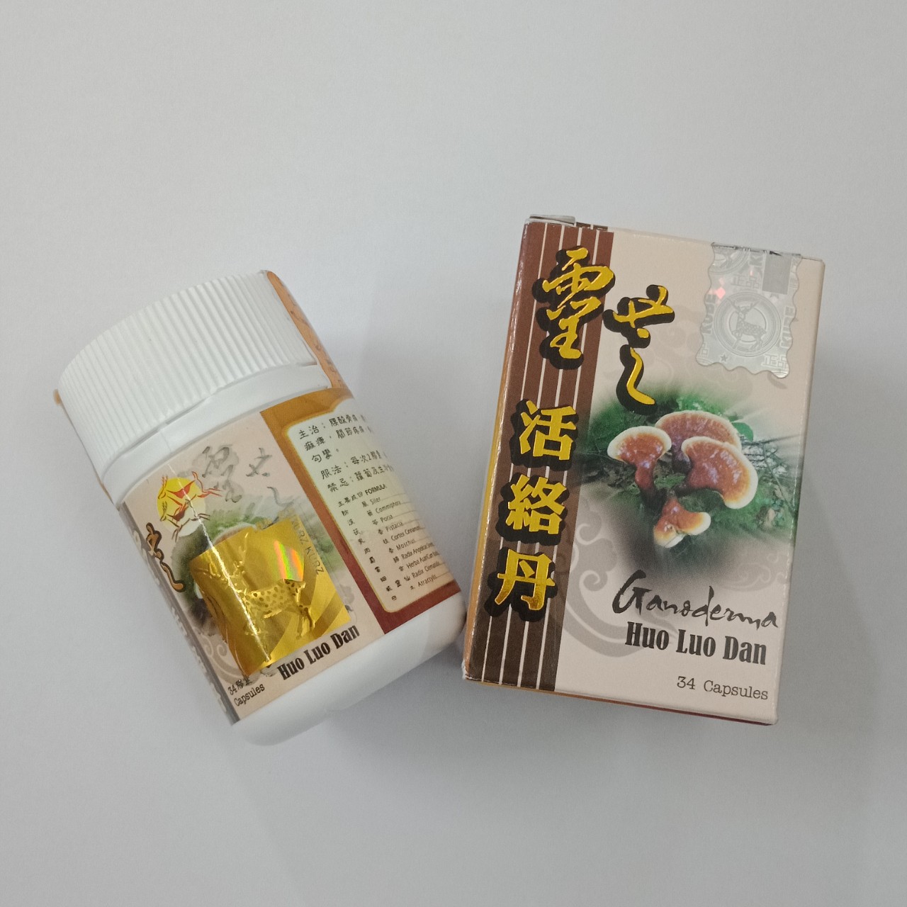 Linh Chi Hoạt Lạc Đơn - Malaysia, giảm đau nhức xương khớp, đau dây thần kinh ( lọ 34 viên)