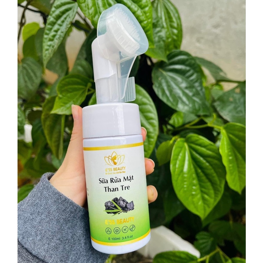 100ml-cam kết chính hãng - sữa rửa mặt tạo bọt than tre hoạt tính e'ss beauty dr.skinacnes