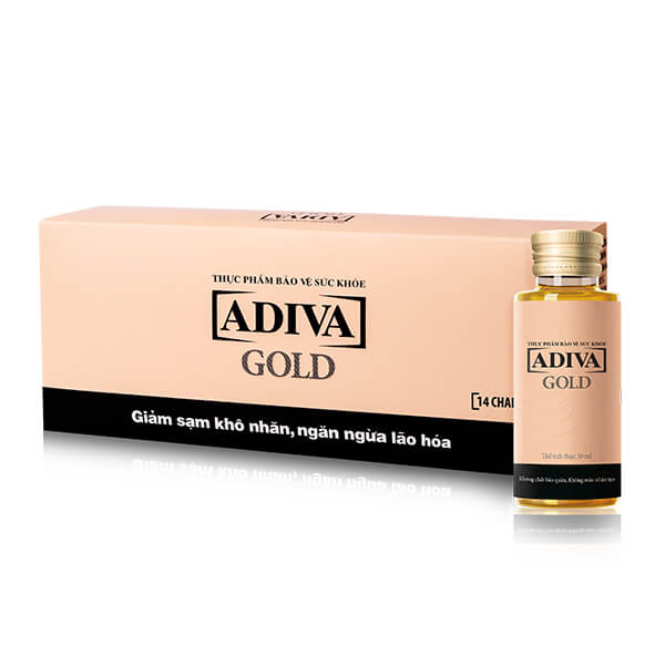 01 hộp gold collagen adiva - mẫu mới