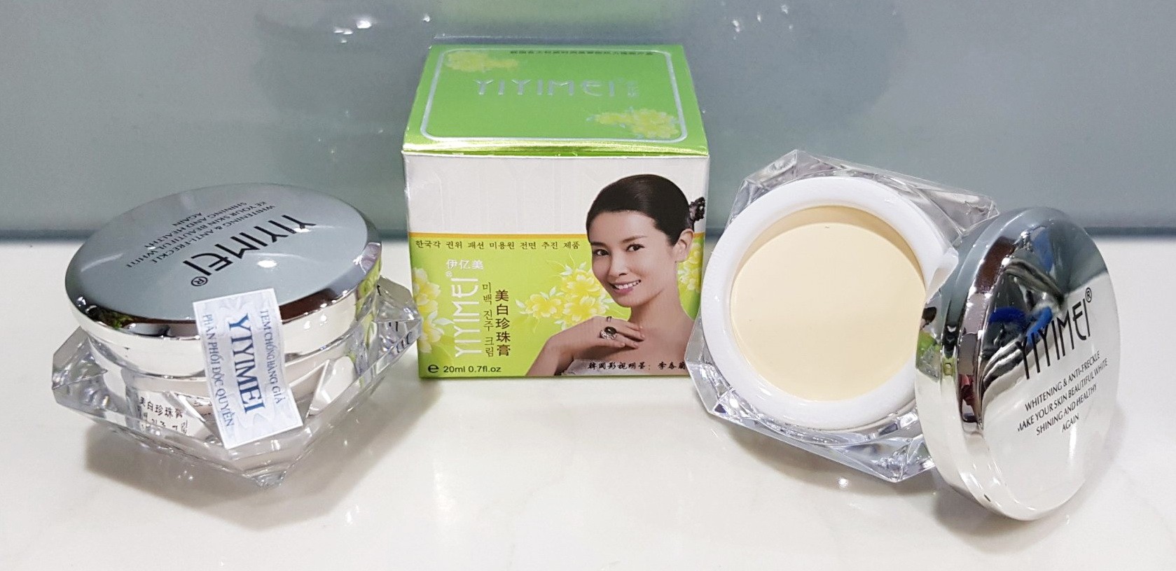 Kem chống nắng yiyimei, Kem chống nắng dưỡng ngọc trai dùng ban ngày, kem dưỡng ngọc trai chống nám - Kem chống nắng yiyimei
