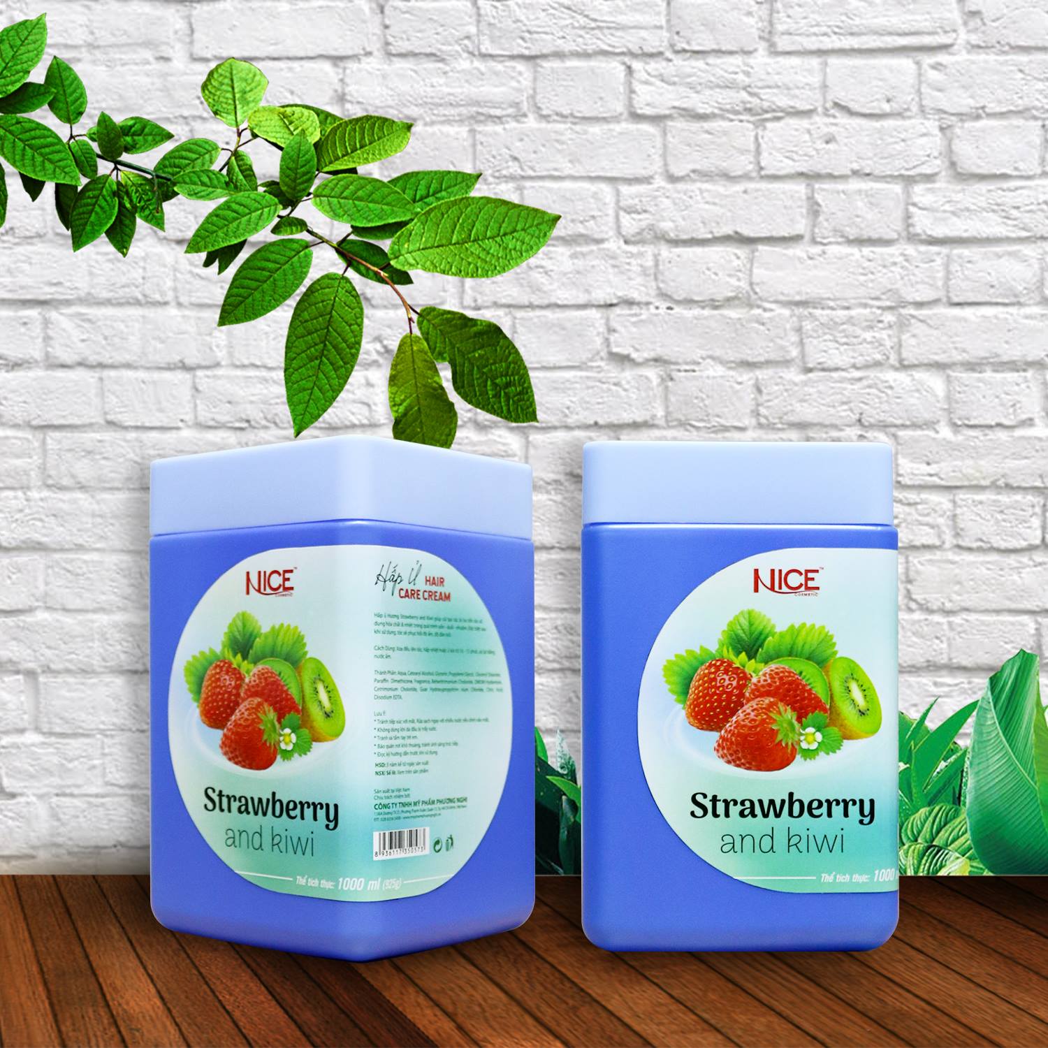 Hấp ủ kiwi & strawberry nice 1000ml