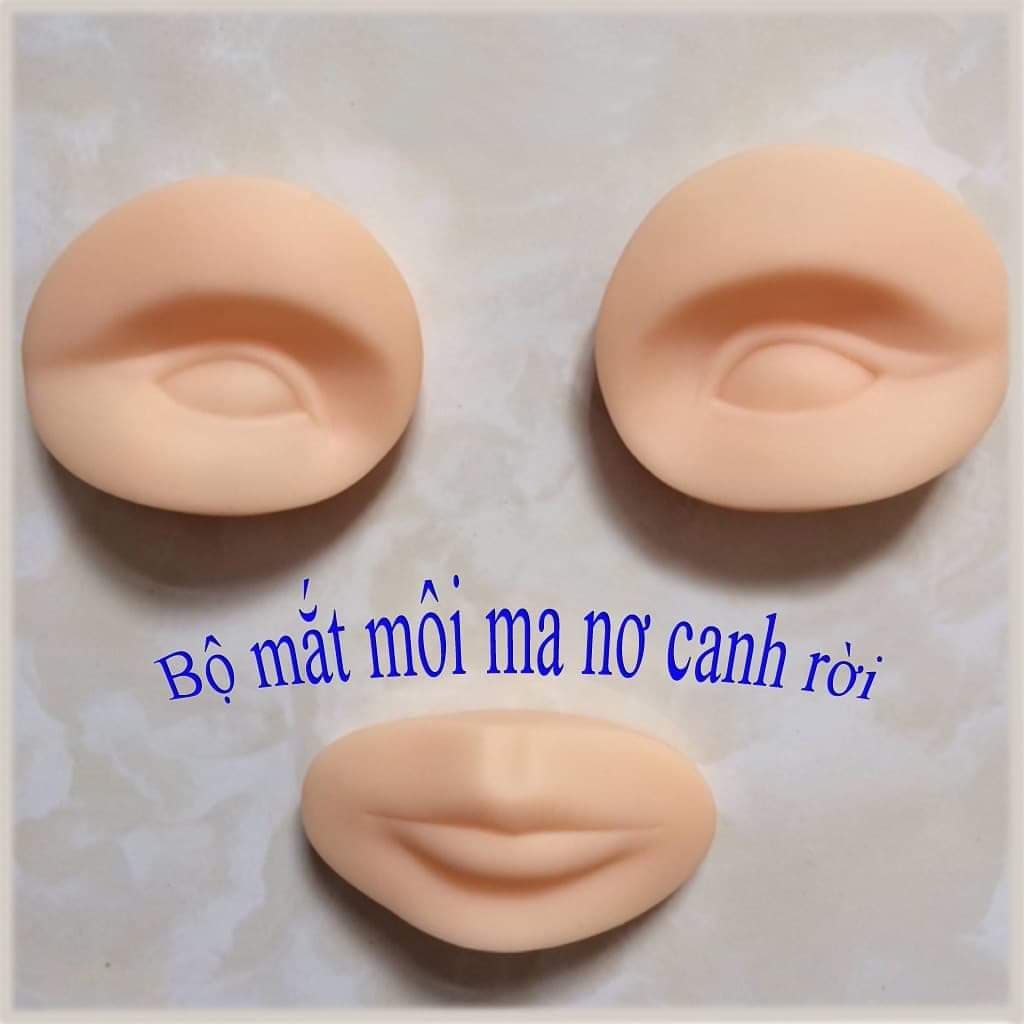 Bộ mắt môi rời gắn đầu canh dành cho thợ phun xăm