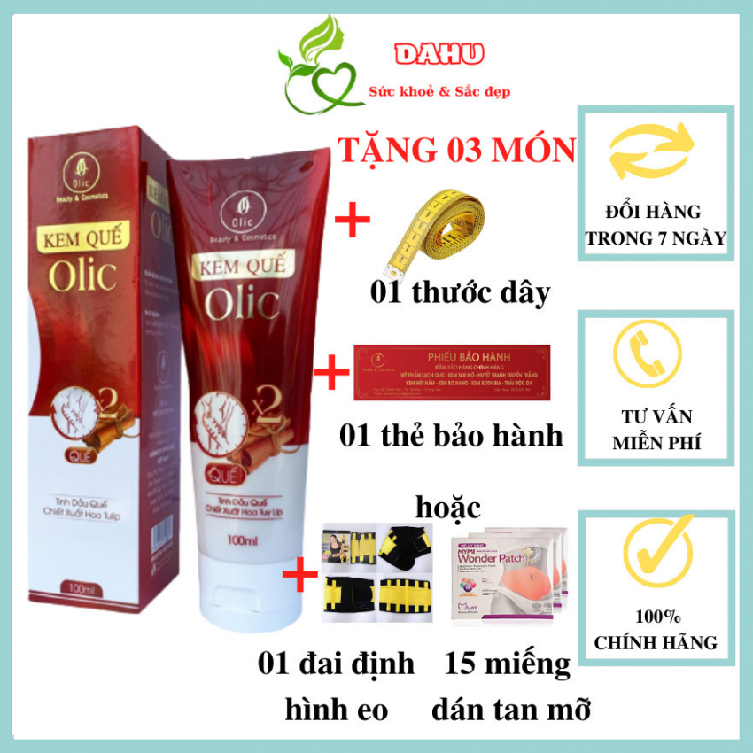 [Tặng 03 món + FREESHIP] Kem tan mỡ bụng Olic tặng 1 nịt bụng giảm mỡ hoặc 15 miếng dán giảm mỡ bụng, tay, đùi, bọng mắt, nọng cằm hiệu quả cao