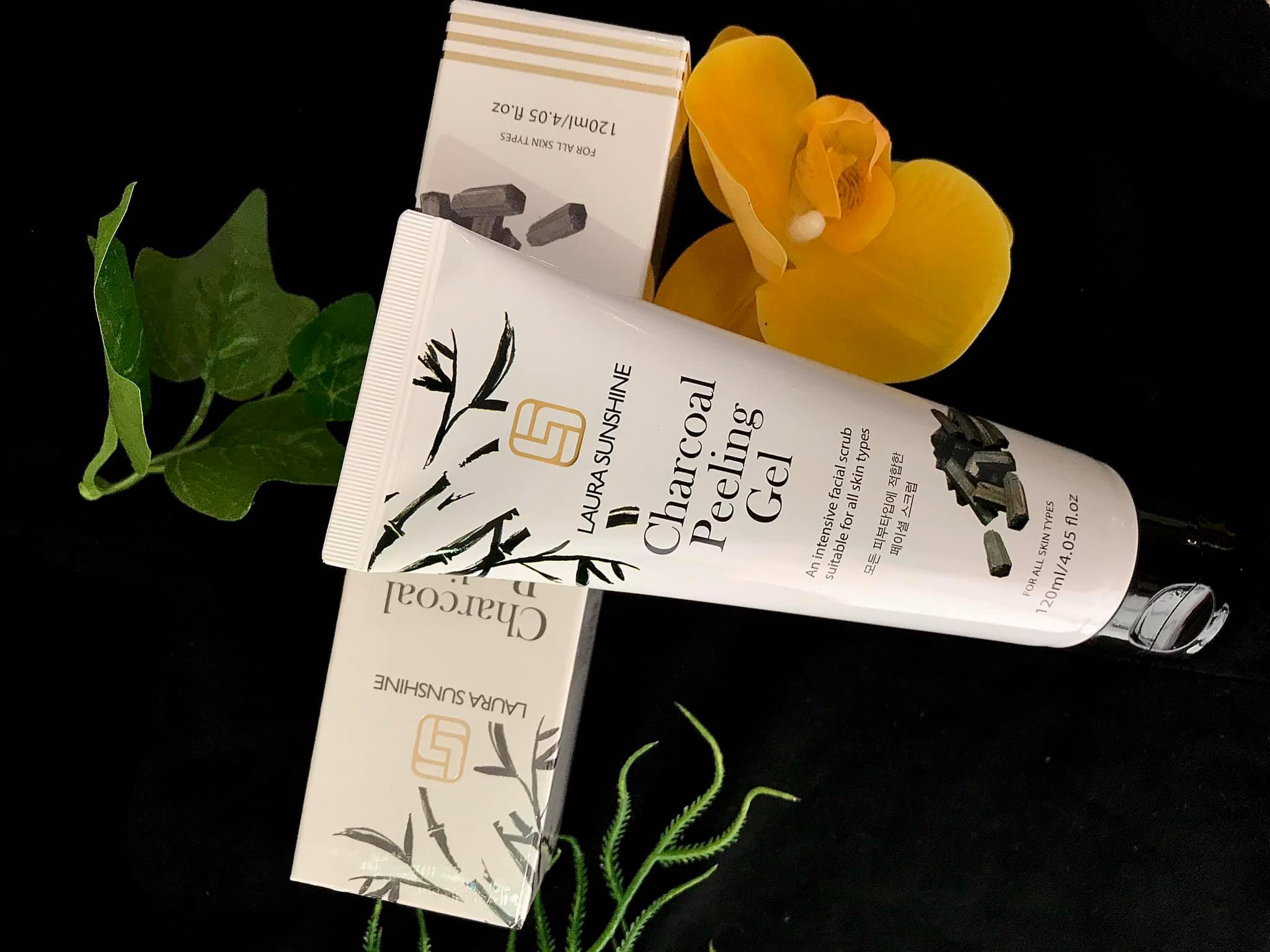[HCM]Tẩy tế bào chết da mặt từ than hoạt tính LAURA SUNSHINE CHARCOAL PEELING GEL 120ml