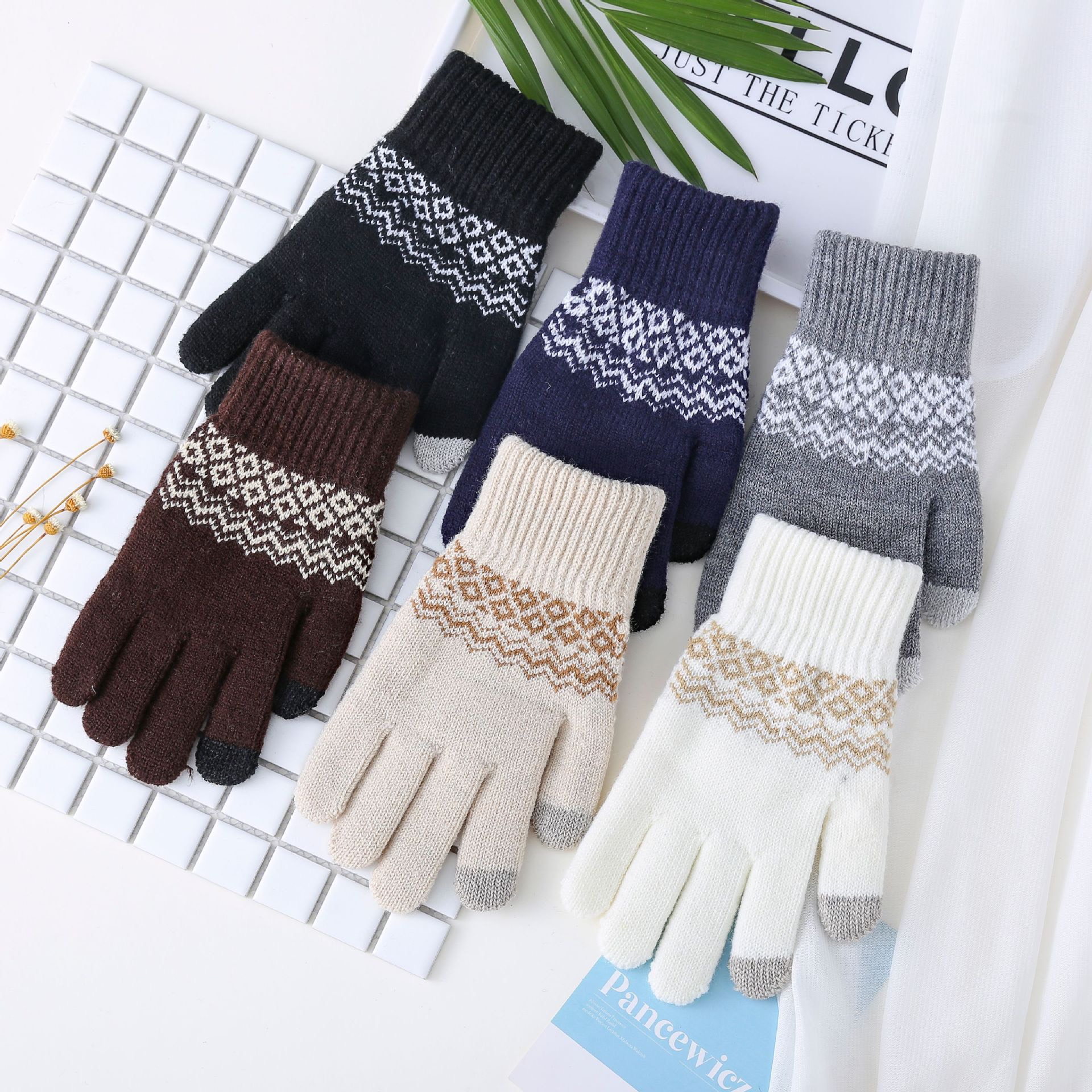 GT06 Găng tay len nam co giãn 4 chiều
