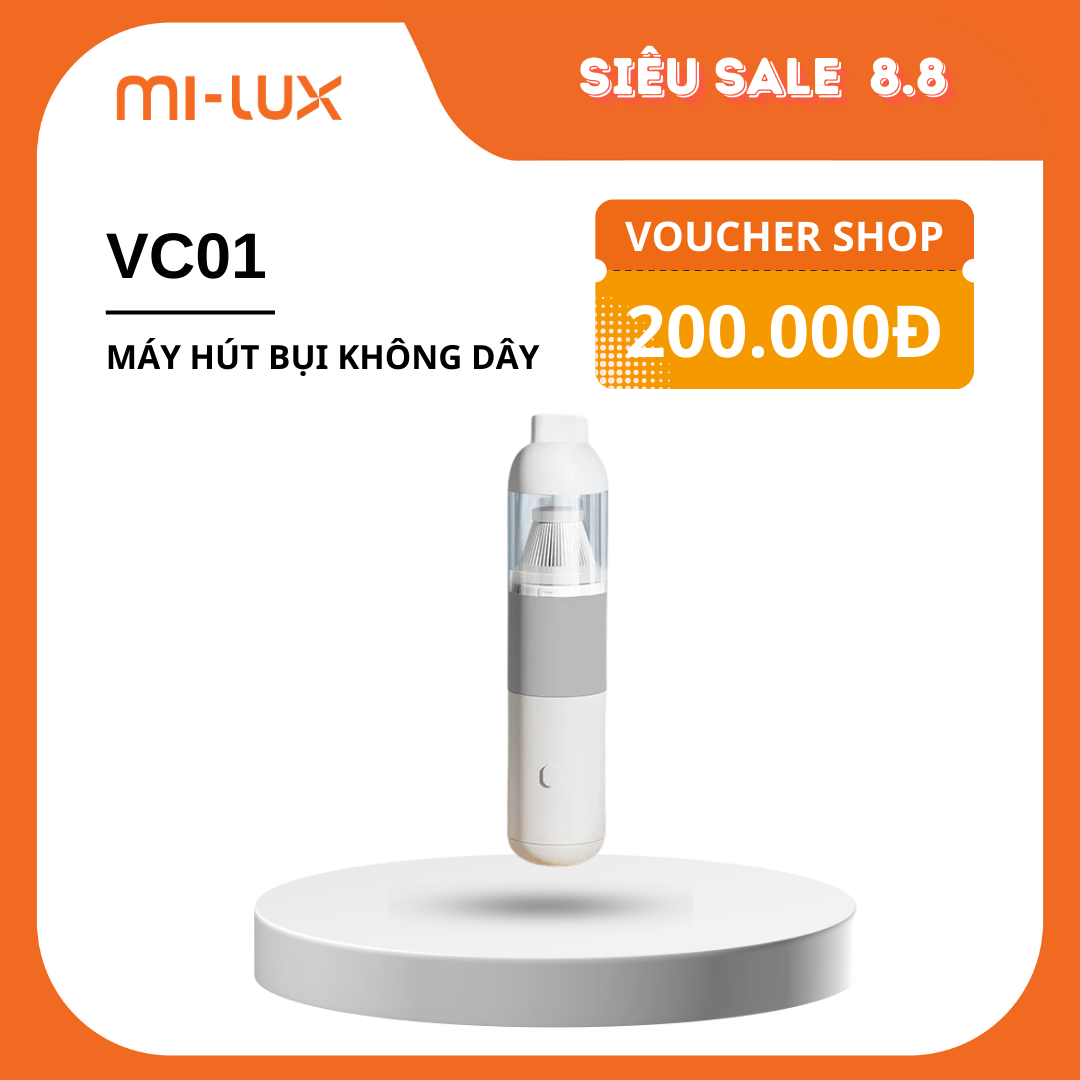 Hút bụi cầm tay không dây V01 - Máy hút bụi cầm tay mini, hút bụi cho ô tô