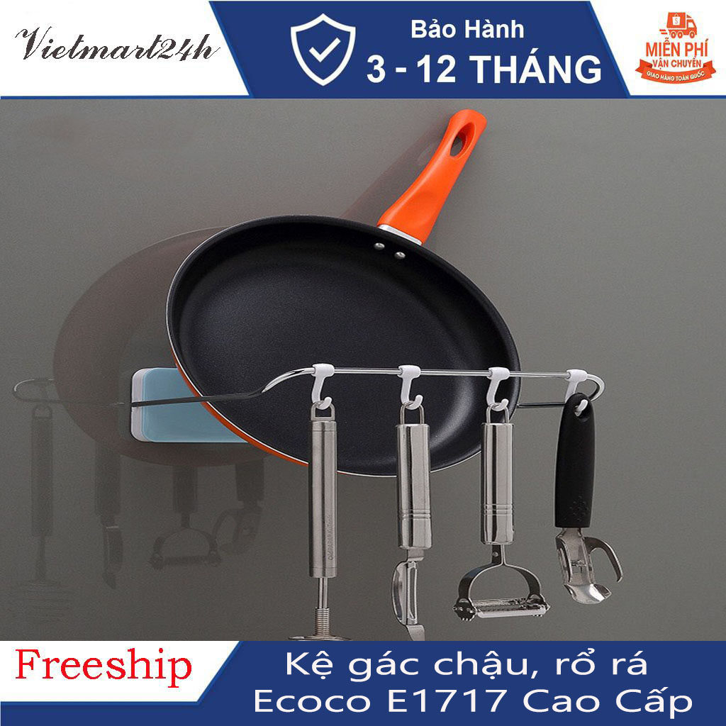 Giá gác chậu tắm, rổ rá nhà tắm, bếp ecoco e1717 cao cấp