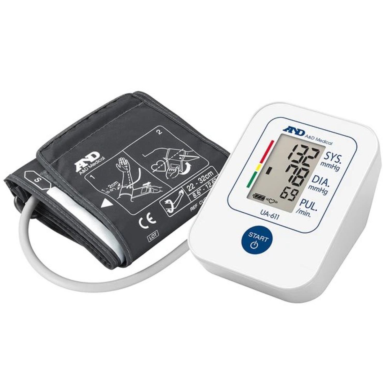 ✅ and ua-611 - máy đo huyết áp and ua 611, bắp tay điện tử, cảnh báo rối loạn nhịp tim, 30bộ nhớ