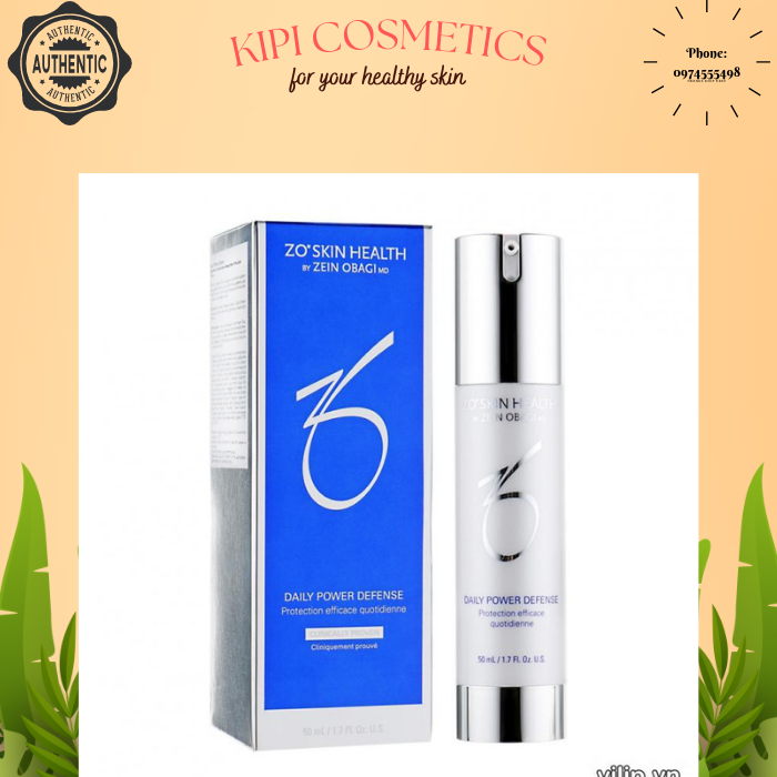 Kem Zo Skin Health Daily Power Defense dưỡng ẩm phục hồi da mẫu 30ml 50ml 75ml - KiPi Cosmetics