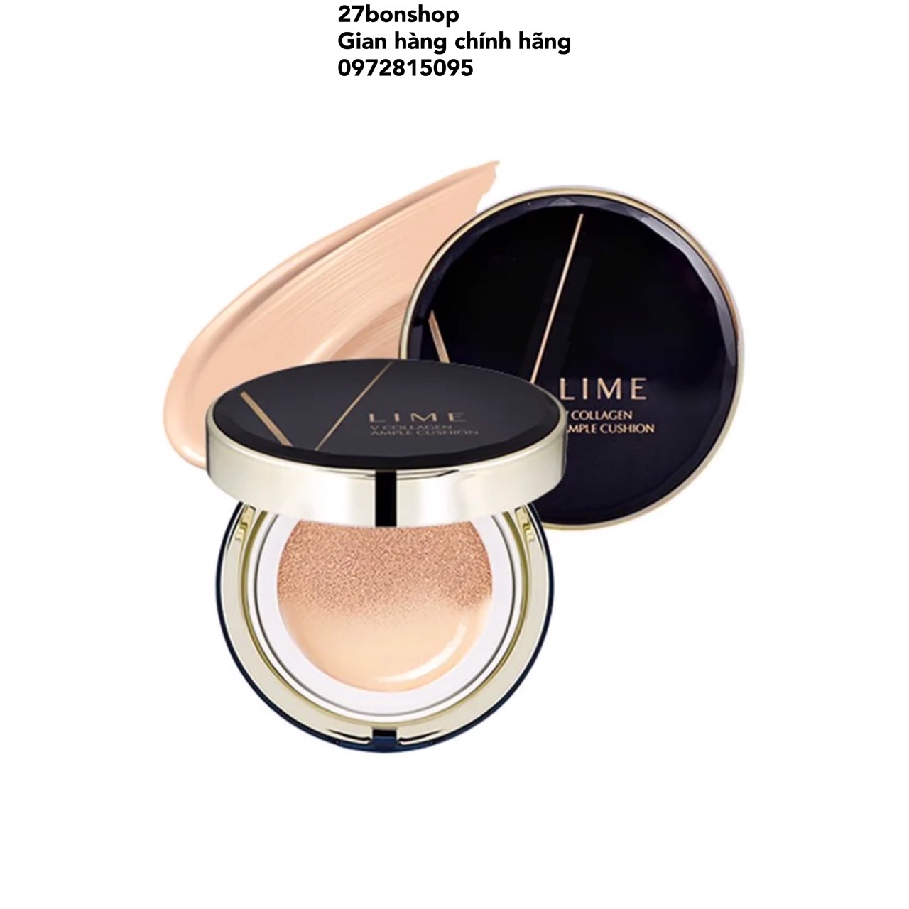 Phấn nước lime v collagen ample cushion spf50+ pa+++