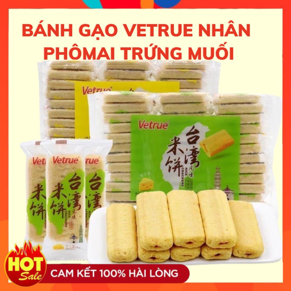 Bánh gạo vetrue nhân phômai trứng muối siêu ngon