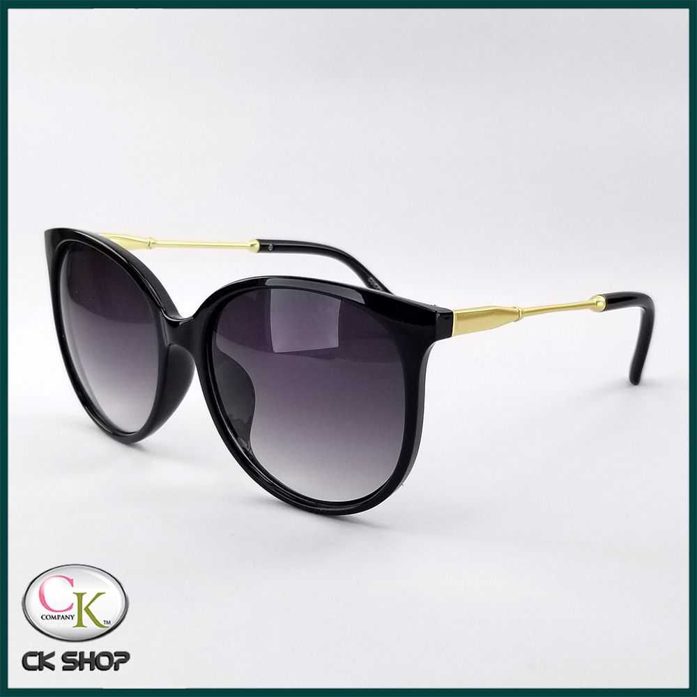 Mắt kính mát nữ 2 màu đen và nâu 1719 - Kính thời trang nữ đạt chuẩn UV400