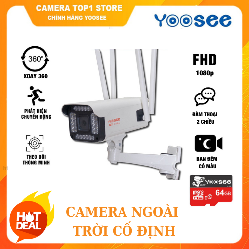 Camera ngoài trời yoosee 4 râu, độ phân giải full hd 1920x1080p