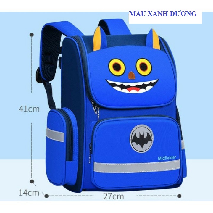 [Mẫu Hàn]Cặp học sinh, Balo học sinh , balo CHỐNG GÙ dáng hộp Pony Cầu Vồng chất liệu siêu nhẹ, chống thấm nước dành cho bé gái và bé trai + Kèm quà tặng ( Size To 41cm)