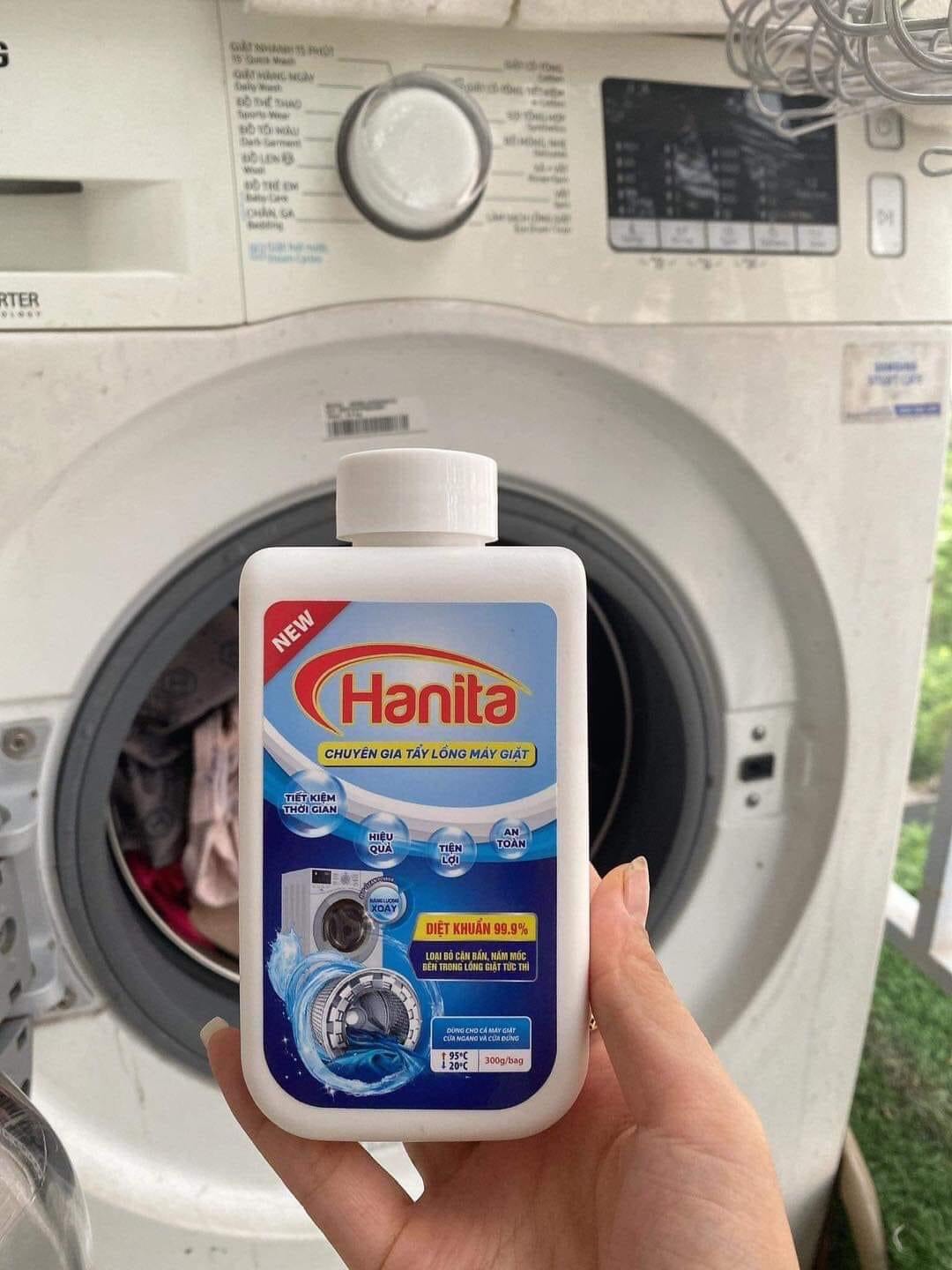 Bột tẩy lồng máy giặt hanita chính hãng