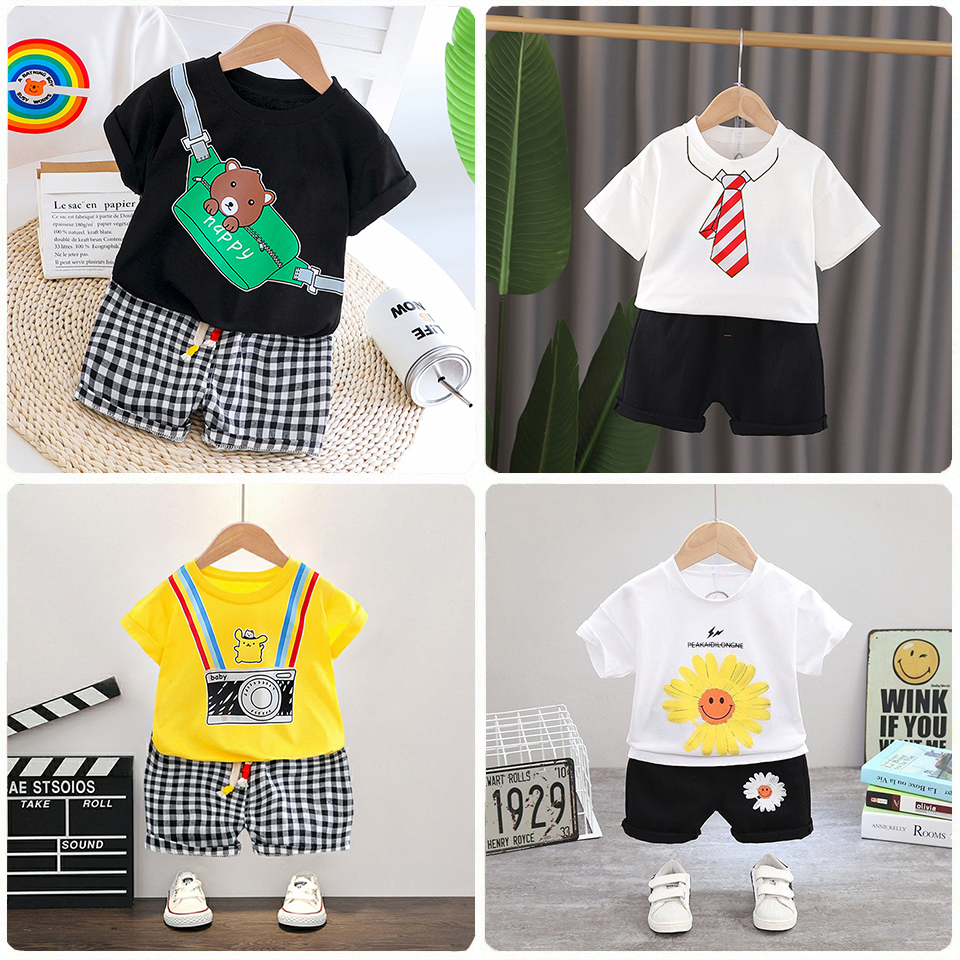 Bộ cộc tay cho bé trai bé gái 8-18kg