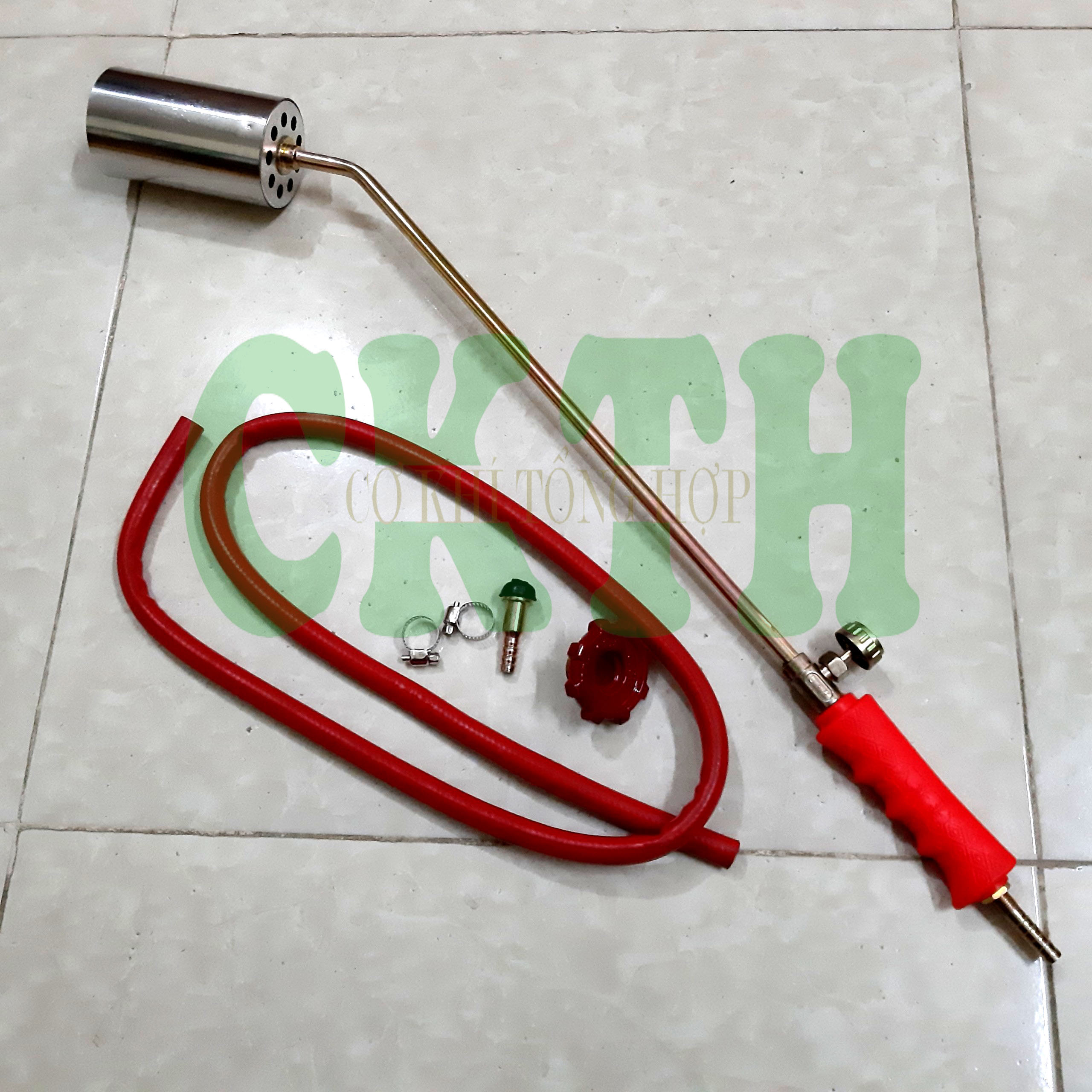 Khò gas công nghiệp cán dài,đèn khò gas công nghiệp phi 65mm