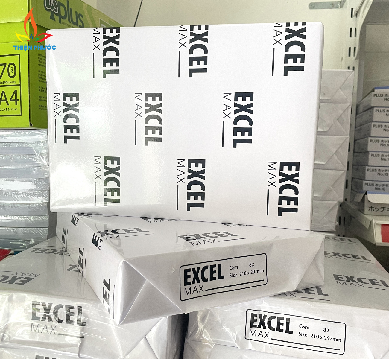 Giấy a4 excel 70gsm 80gsm giấy gói photo không dập góc sukado