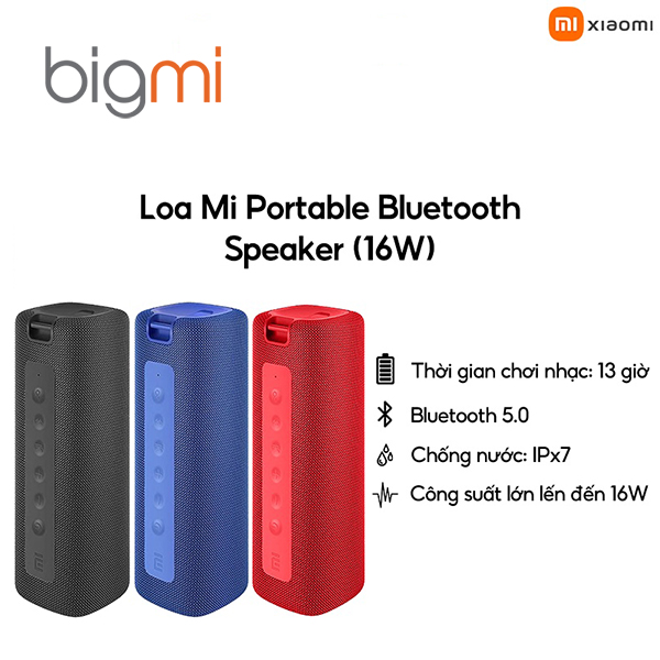 Loa Bluetooth Xiaomi Mi portable speaker 16W QBH4195GL