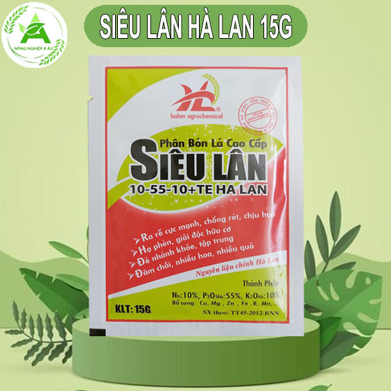 Phân bón lá cao cấp siêu lân hà lan gói 15g aa38 aau