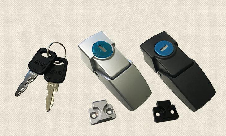 Khóa cánh tủ điện DKS-1 mạ đen