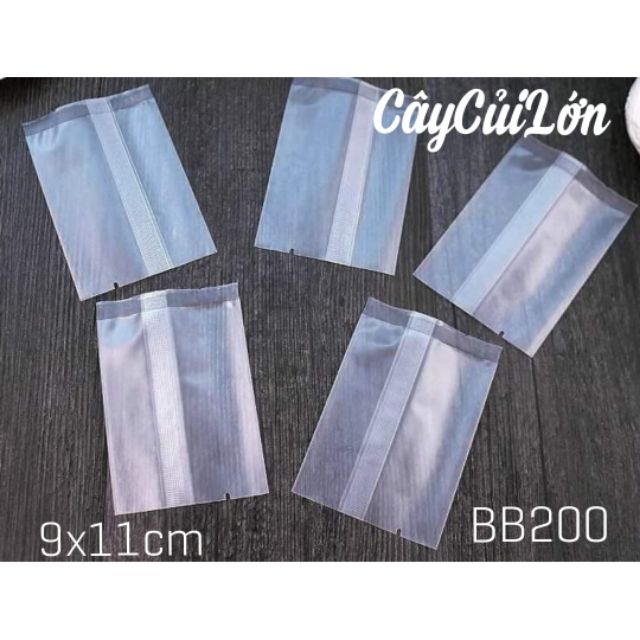 Set 100 túi hàn trắng mờ 9x11cm
