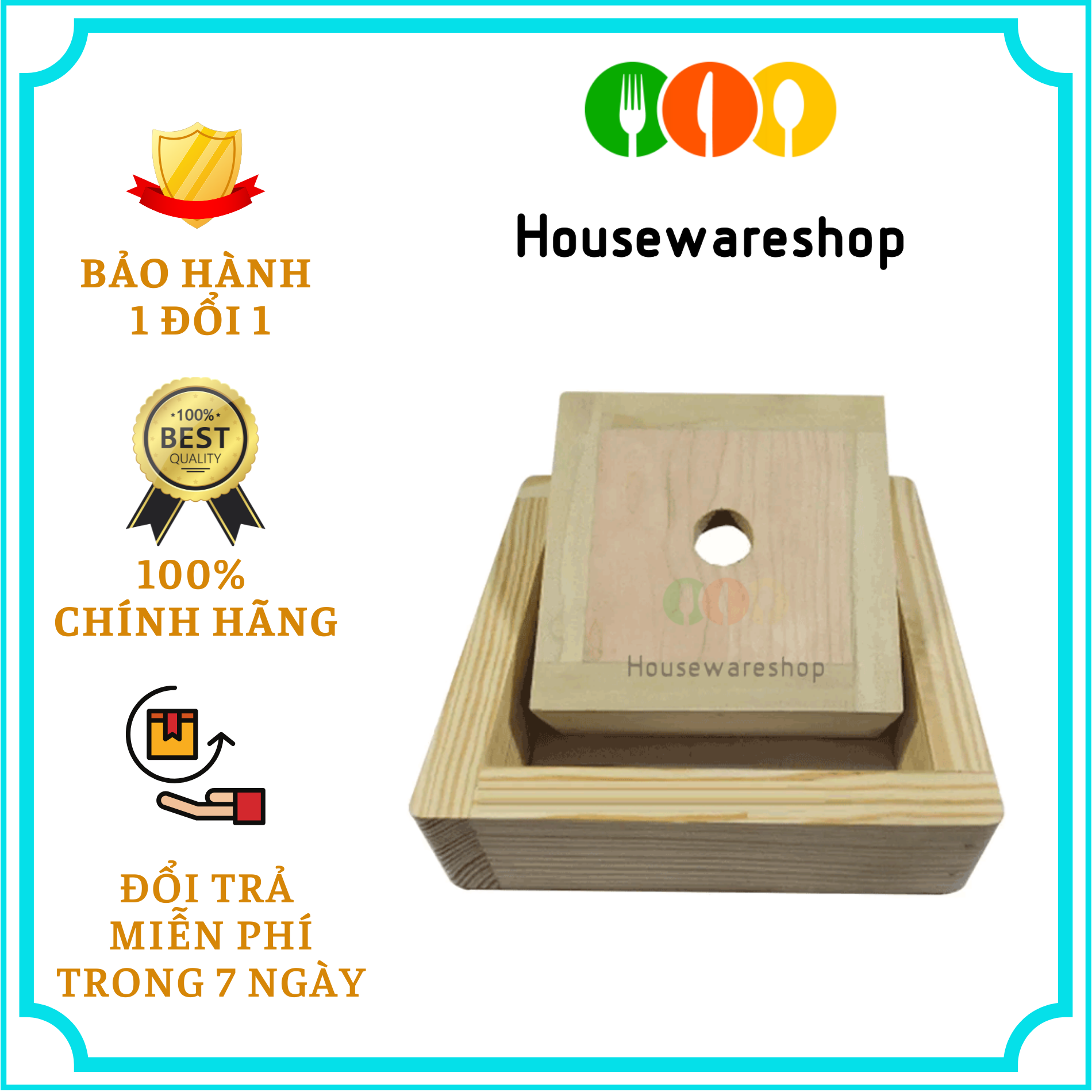 Khuôn làm bánh chưng bằng gỗ Dragon