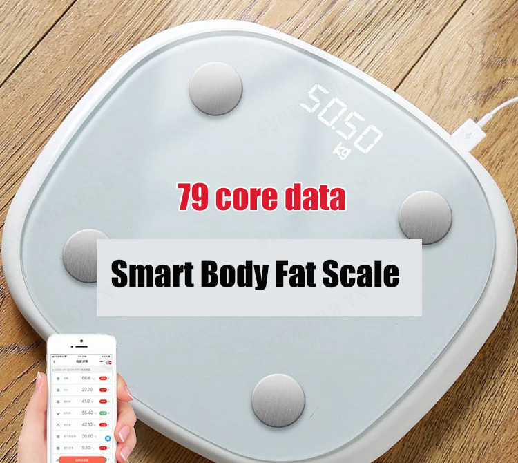 Sunrichh Bluetooth Body Weight Scale with Charging and Body Fat