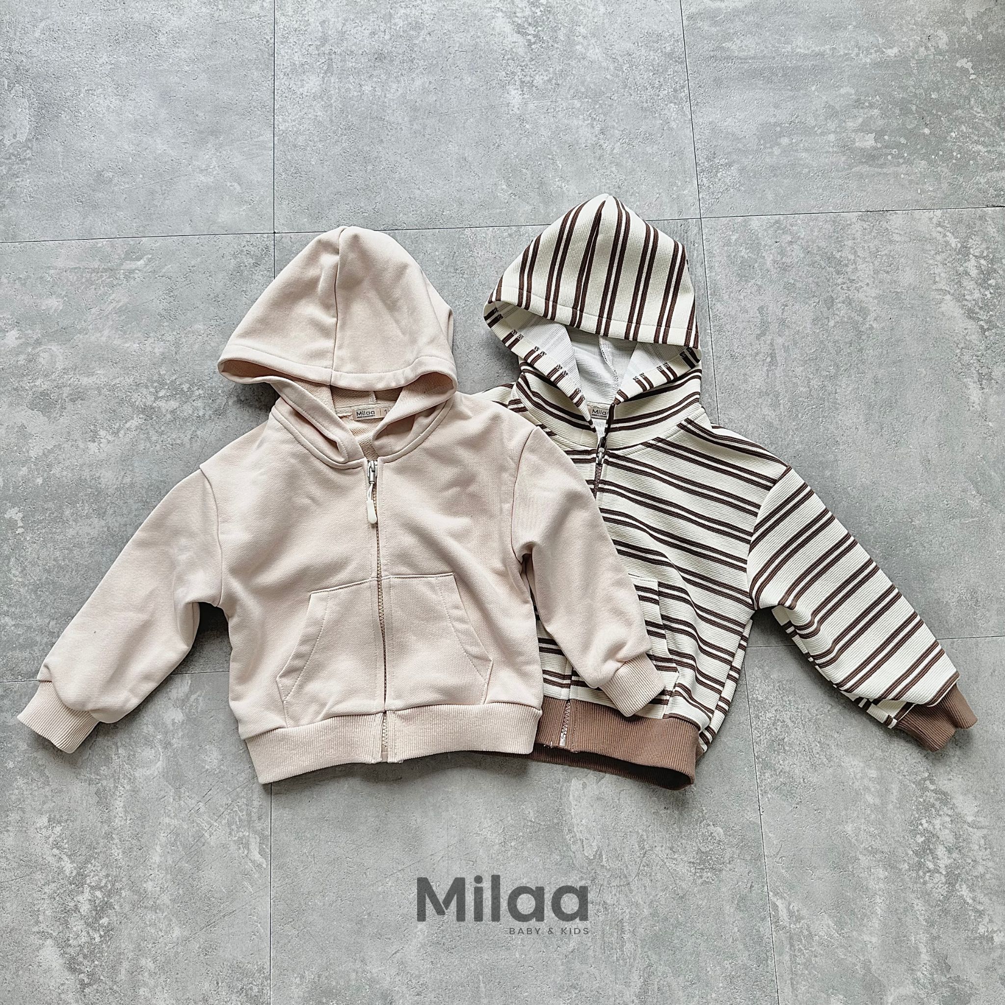 Áo khoác trẻ em hoodie zip version 2.0 unisex milaa kids akh0801