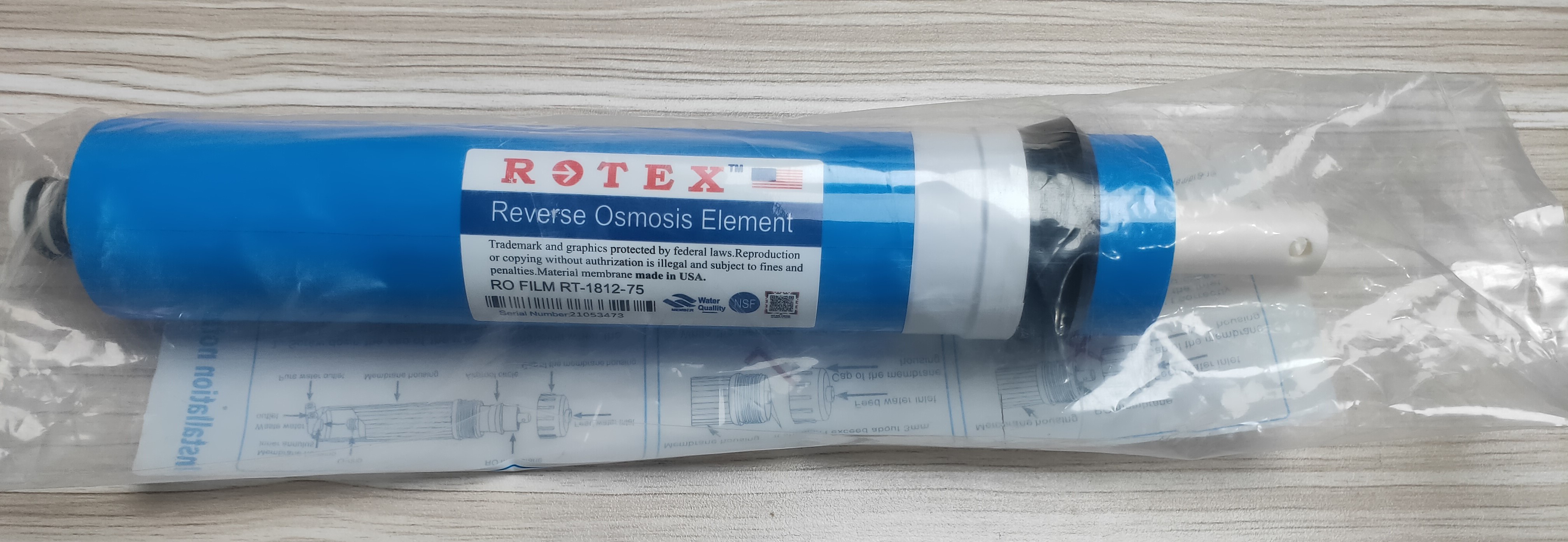 Màng lọc nước rotex 75, lõi lọc số 4, màng ro, ruột lõi số 4