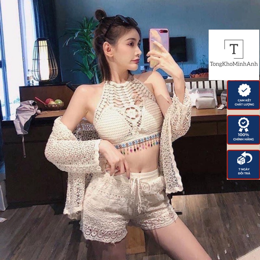 Set bikini 3 món kín đáo đi biển có bán rời đồ bơi đồ đi biển hottrend