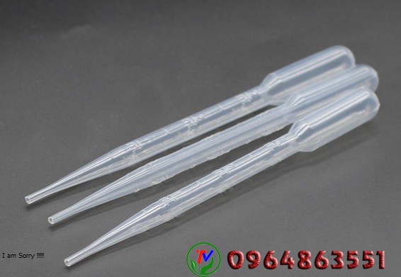 [Túi 500 cái] - Pipet pasteur - Ống hút nhỏ giọt nhựa 3ml