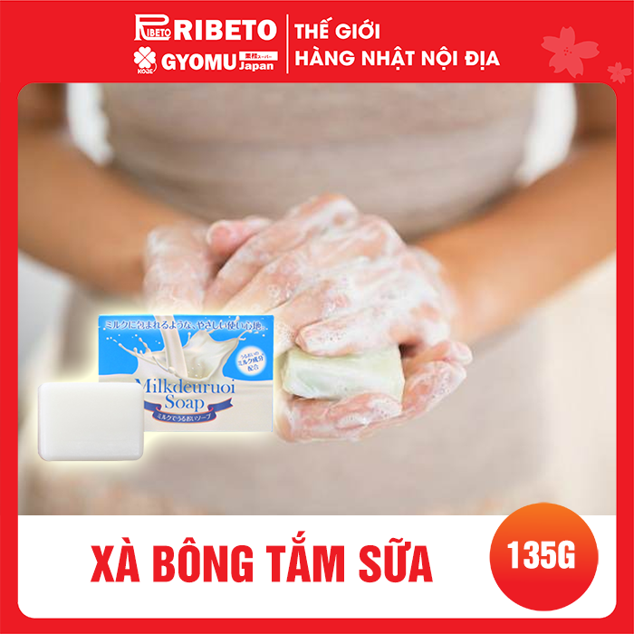 Xà bông tắm sữa 135g nhật bản