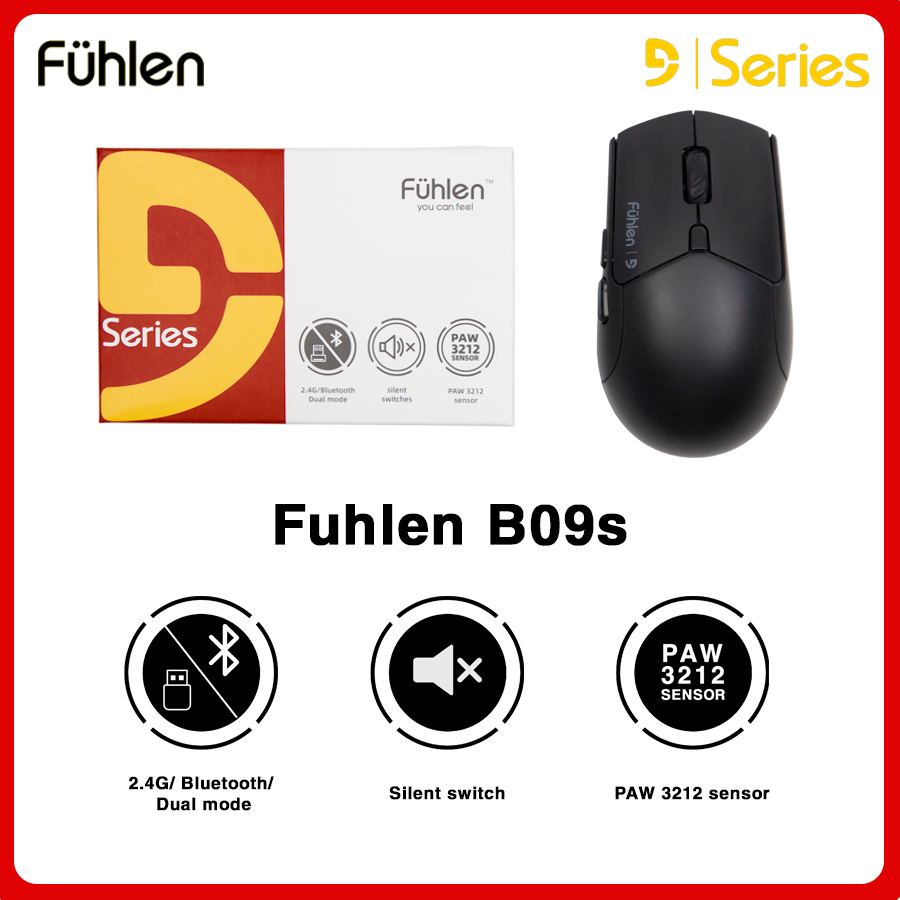 Chuột Fuhlen B09s Silent Dual Modes Bluetooth/Wireless - Chính hãng 2 năm