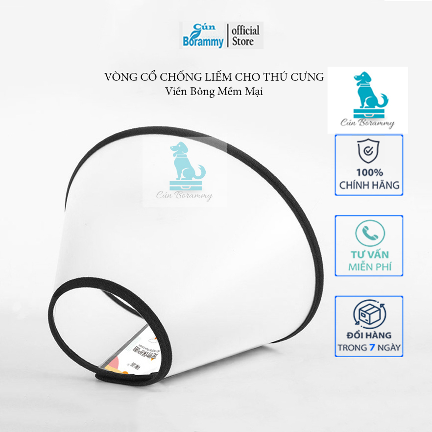 [Hoàn Tiền 10%]Vòng đeo cổ chống liếm cho chó mèo - Loa chống chống cắn cho thú cưng
