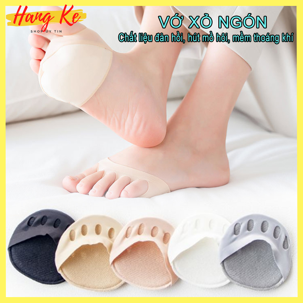Bộ 5 đôi vớ nửa chân xở ngón chất liệu vải lục co giãn, giúp giảm áp lực bàn chân, thấm hút mồ hôi kháng khuẩn cao cấp- Miumiu