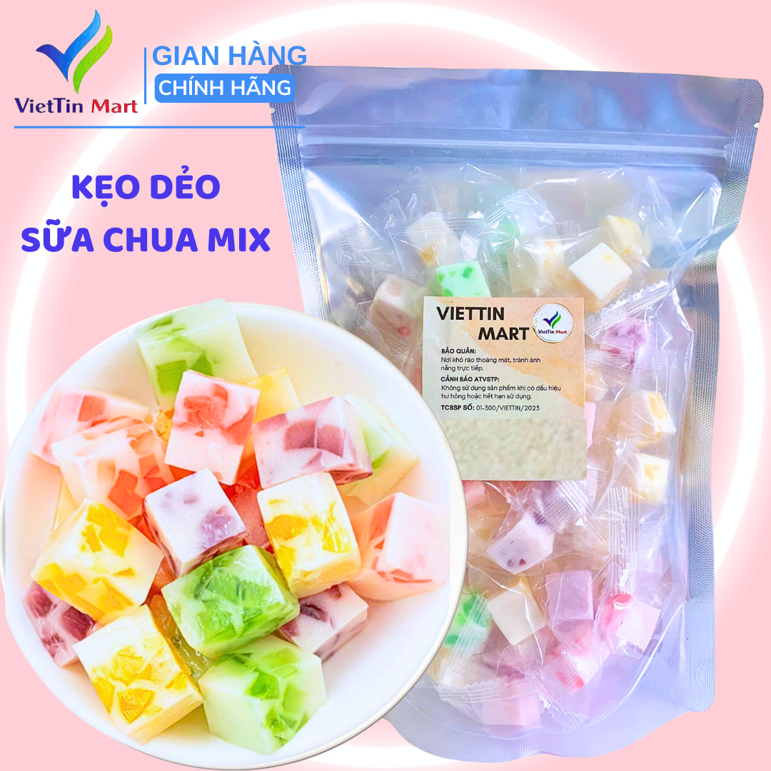 Kẹo Dẻo Sữa Chua Mix Vị 500g VietTin Mart