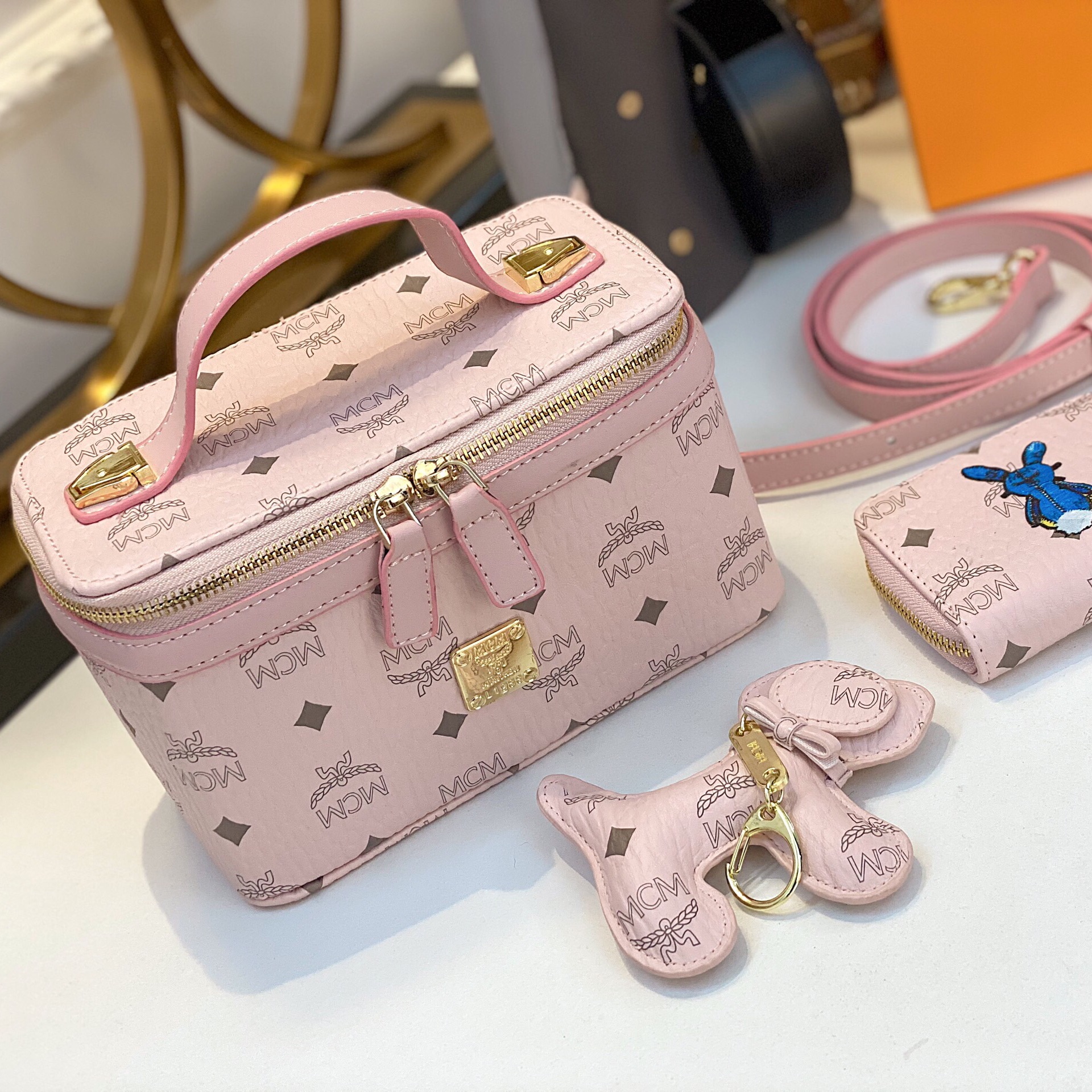 Túi xách nữ VANITY SET 3 KÈM CHARM + VÍ hàng fullbox có hộp