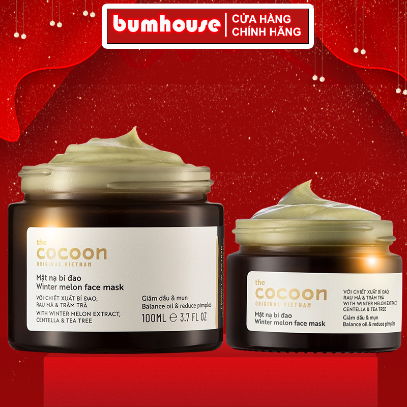 Mặt nạ bí đao Cocoon giảm dầu & mụn 30ml/100ml