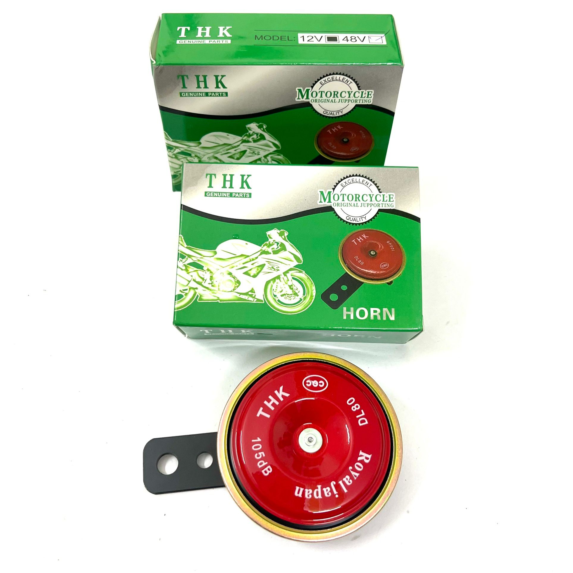 Còi xe đạp điện, xe máy điện 12v-48v loại xịn màu đỏ