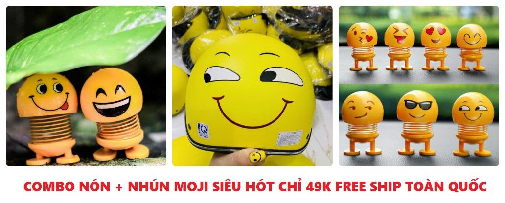[Mũ bảo hiểm icon cảm xúc ngộ nghĩnh