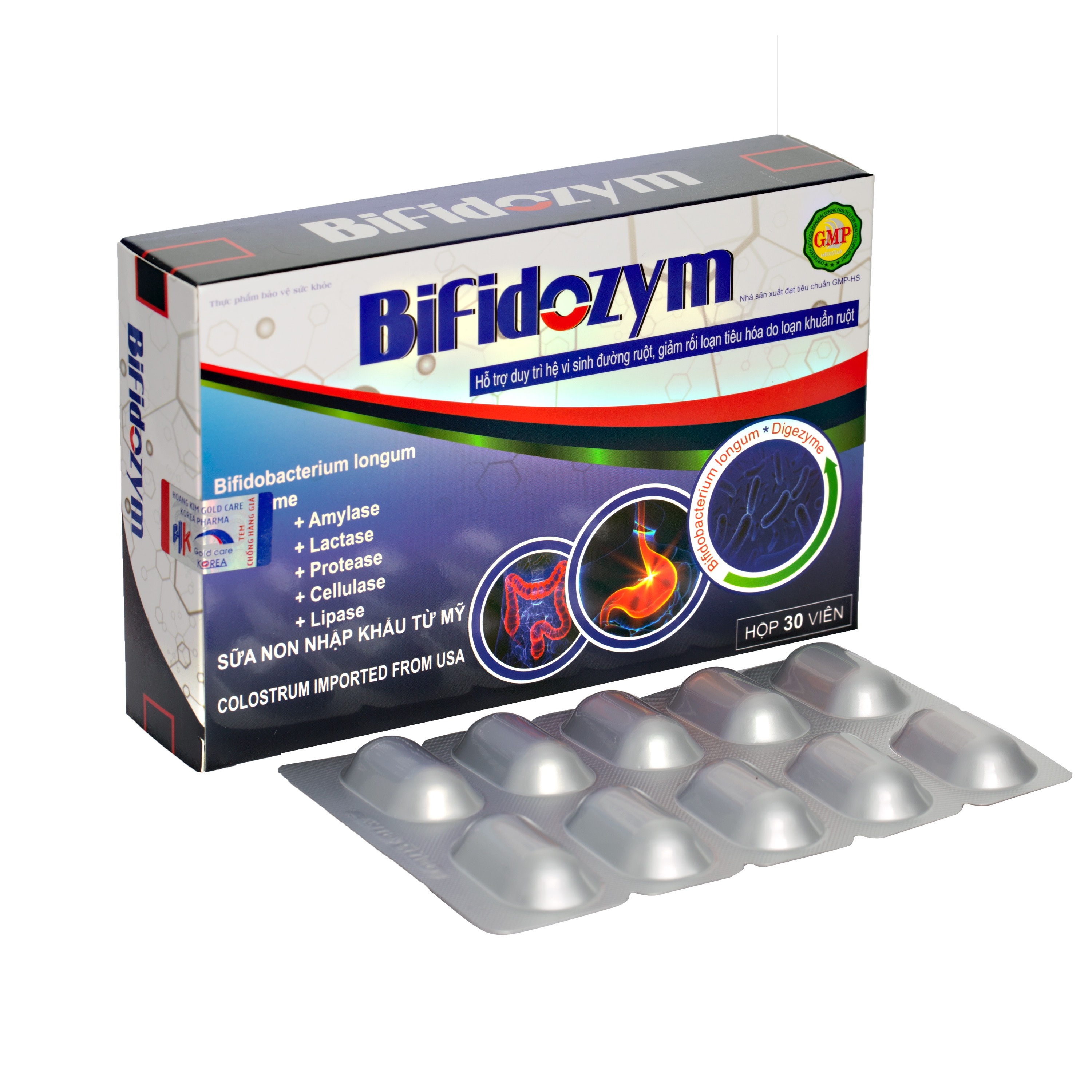 [HCM](CHÍNH HÃNG) - VIÊN UỐNG BIFIDOZYM HỖ TRỢ ĐƯỜNG RUỘT