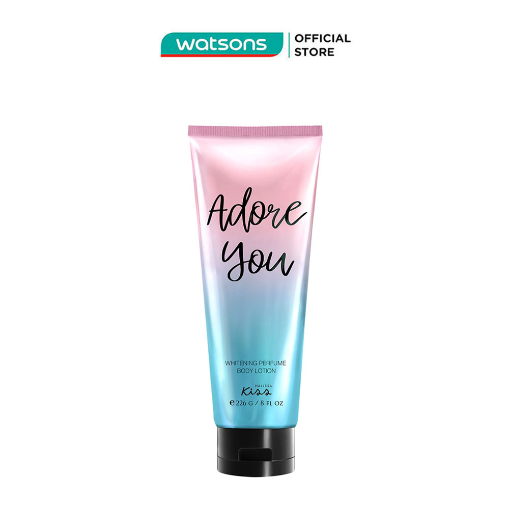 Sữa Dưỡng Thể Malissa Kiss Trắng Da Hương Nước Hoa Nữ Tính Adore You 226g