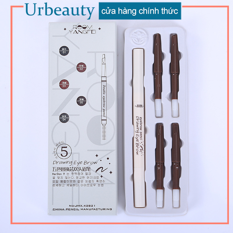 [HCM]【Urbeauty Mall】Chì kẻ chân mày - chì kẻ mày 5 màu - Chì kẻ lông mày 2 đầu - phụ kiện làm đẹp cho các bạn nữ