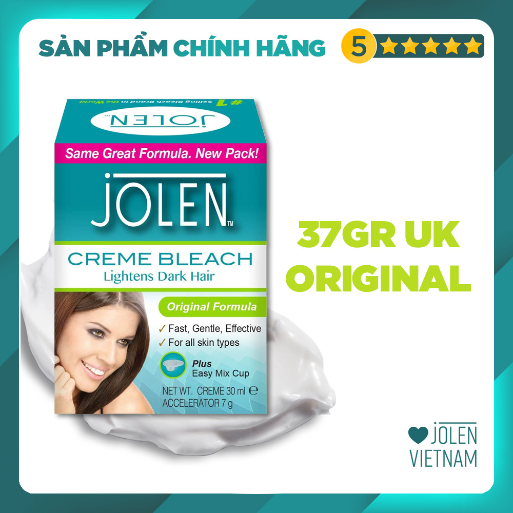  Kem Tẩy Màu Lông Jolen 37gr Original cho da thường - Nhập UK  Kem Làm Nhạt Màu Lông  Kem Nhuộm Lông Mày  